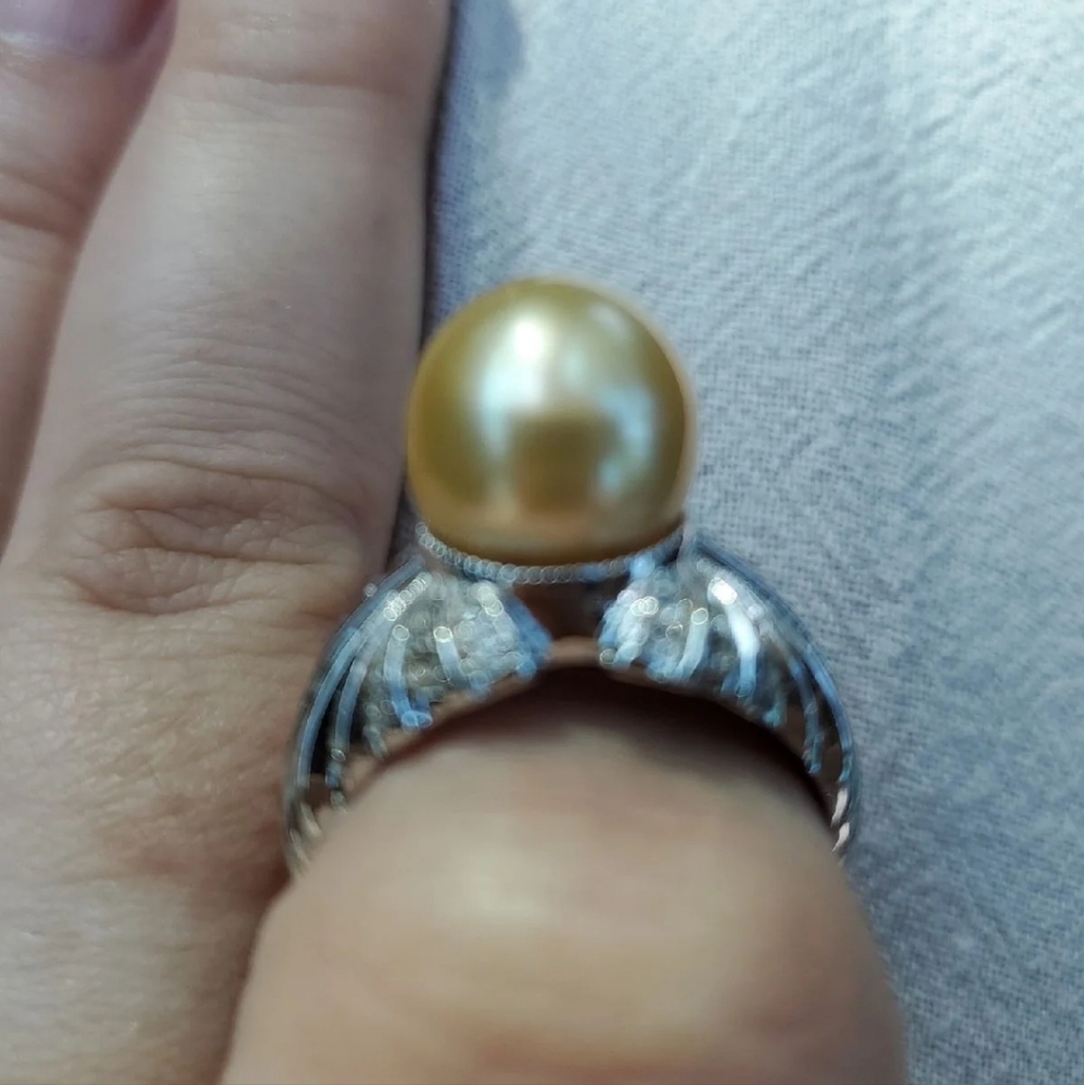 South Sea Golden Pearl ring